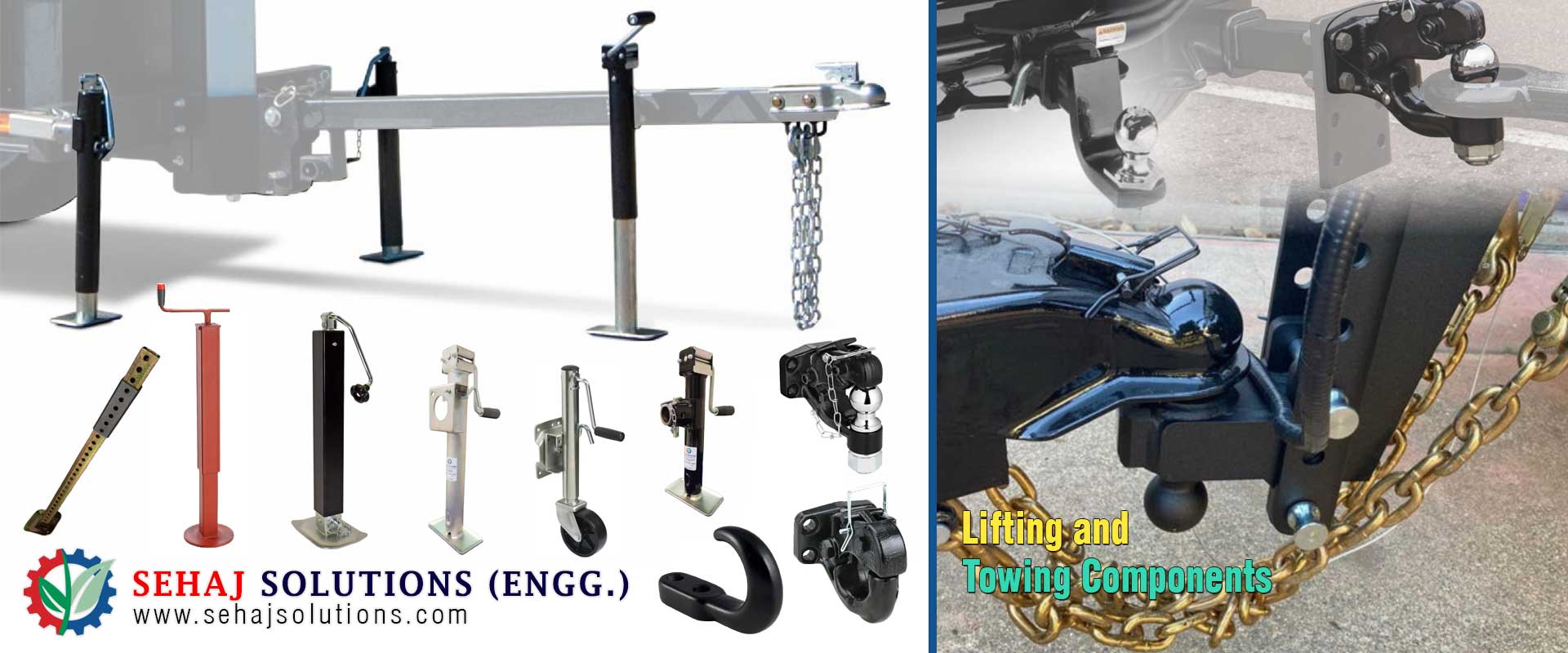 Tractor Linkage Parts Lifting & Towing Components Manufacturer Trailer Parking Jacks Exporters in India