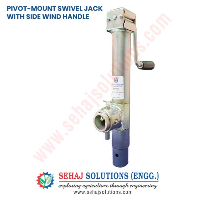 Pivot-Mount Swivel Jack with side Wind Handle