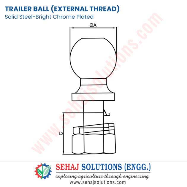 Trailer Ball (External Thread)