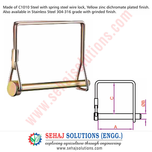 PTO Lock Pins (Square)