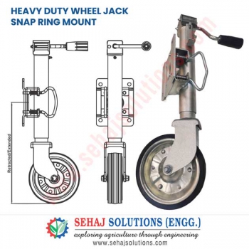 Heavy Duty Wheel Jack Snap Ring Mount