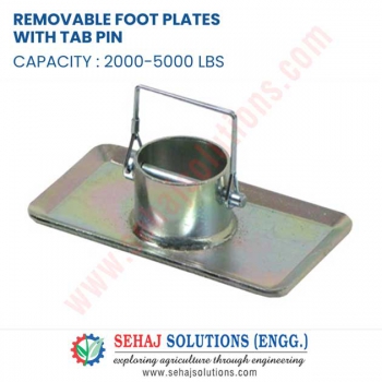 Removable Foot Plates with Tab Pin