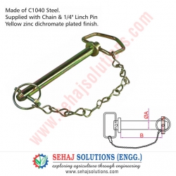 Hitch Pin Swivel Handle with Chain