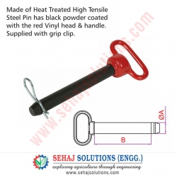 Hitch Pin Grade 5 (Red Handle)