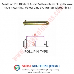 Clevis Type Draw Pins Roll Pin Type
