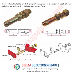 Lift Arm Pins (Draw Pins)